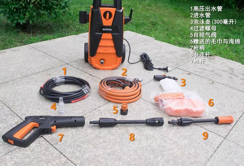 億力高壓洗車機(jī)YLQ4630C-120C組件展示